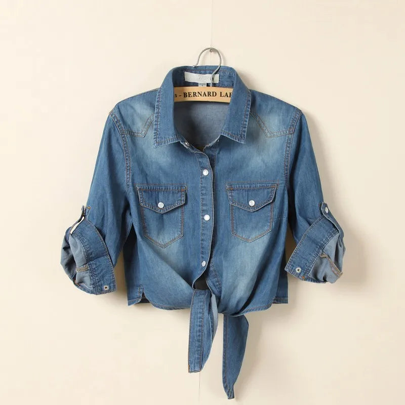 Short Sleeve Denim Shirt